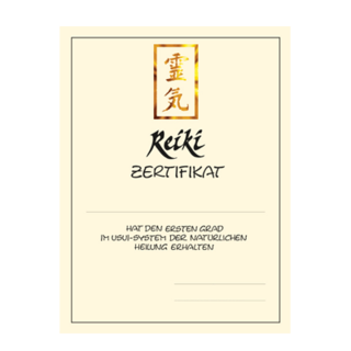 Urkunden | 1. Reiki-Grad